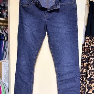 Natural Reflections Dark Blue straight leg jeans